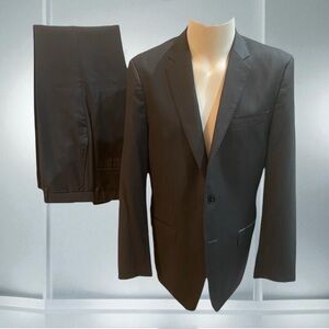 VERSACE COLLECTION GIANNI VERSACE Mens Grey Suit Size EU 50 US 40